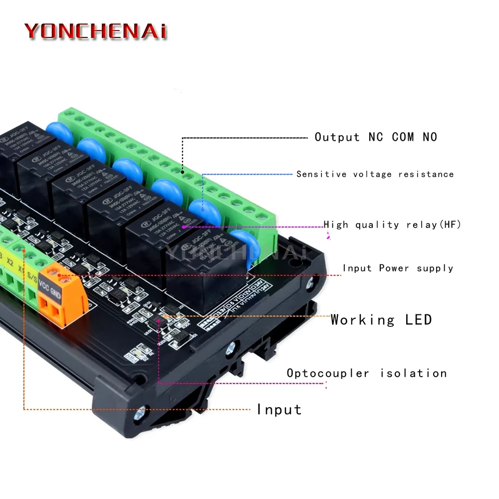 NPN PNP Universal PLC DC Output Signal Amplifier Board Relay Module 24V5A RT-P 2/4/6/8/16 Channels Control Module