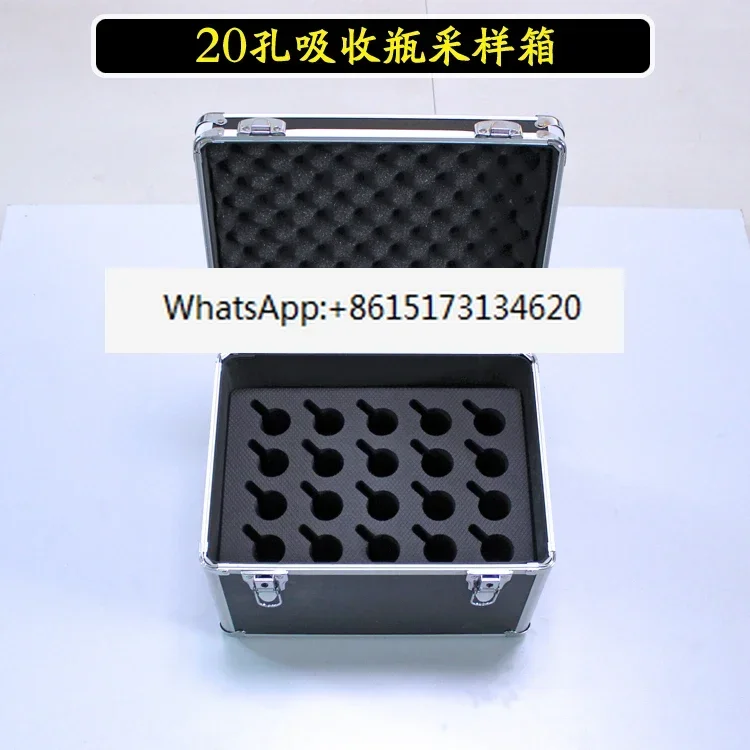Sampling box 5-50ml porous glass plate absorption bottle large bubble absorption tube collection suitcase 10-40 holes