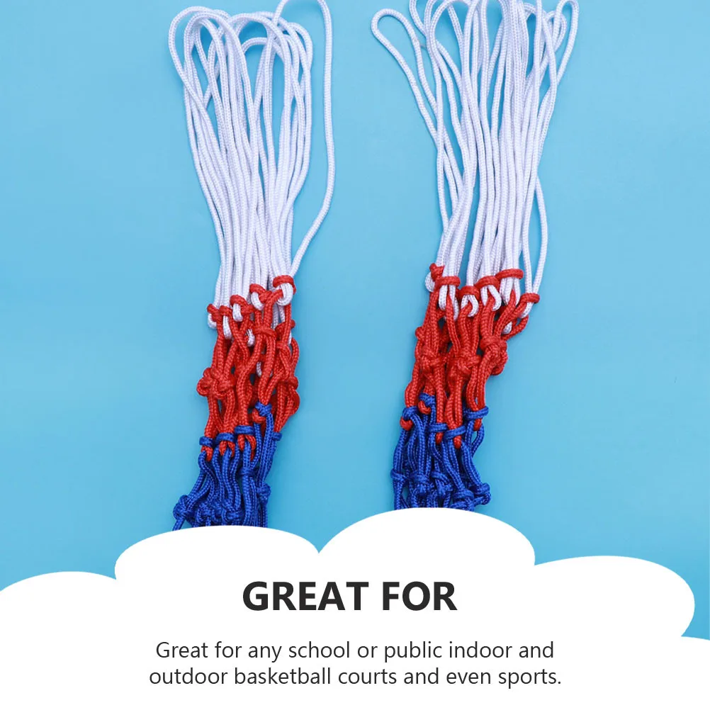 Materiale in nylon con rete tricolore durevole da 4 pezzi, resistente all'usura, portatile per competizioni scolastiche