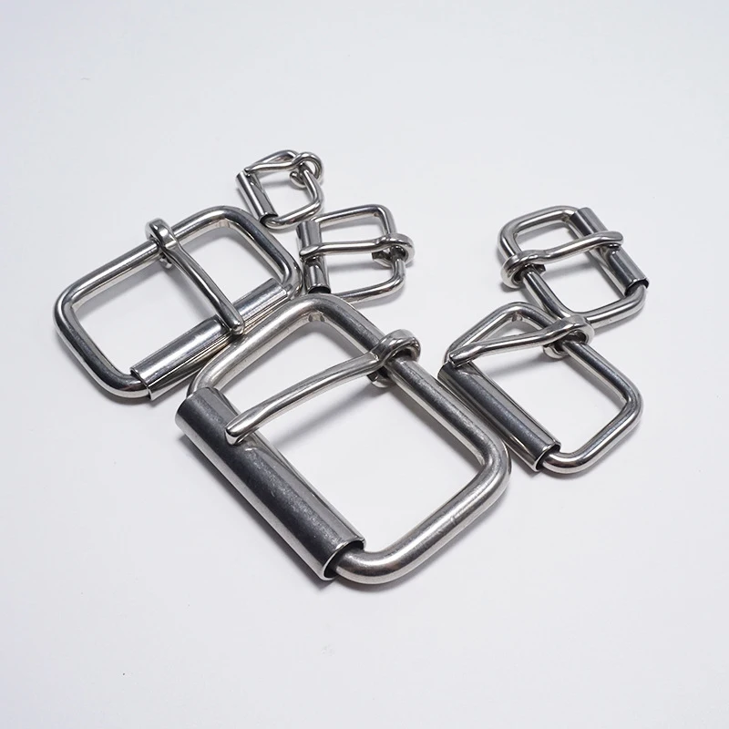

2/4/5P Stainless Steel Roller Pin Buckle Metal Bag Strap Buckles Webbing Adjuster Clasp Dog Leash Hook DIY Hardware Accessories