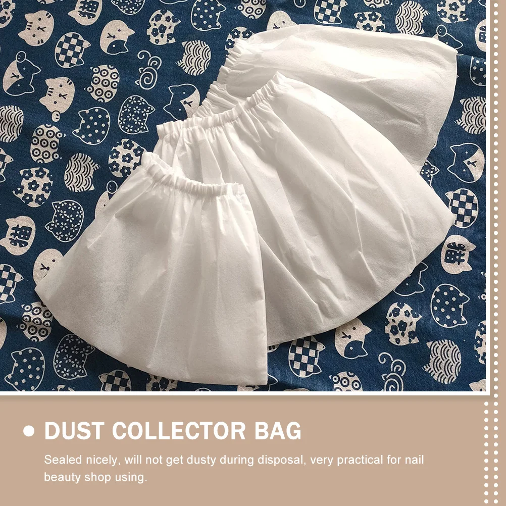 

12Pcs Dust Collector Replacement Bag for Nail Salon Equipment Heavy-Duty Nonwoven Fabric Manicure Dust Pouch Easy Disposal No