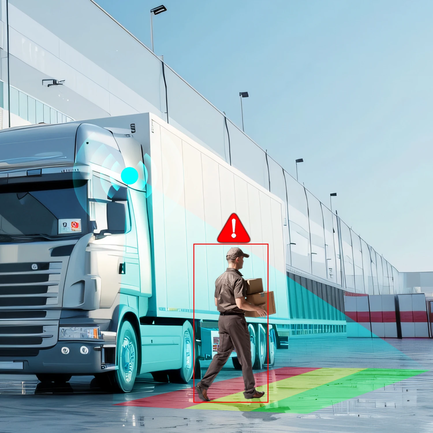 9inch Monitor Truck Blind Spot Safety Monitoring System with BSIS MOIS PSS Kit for DVS 2024 London