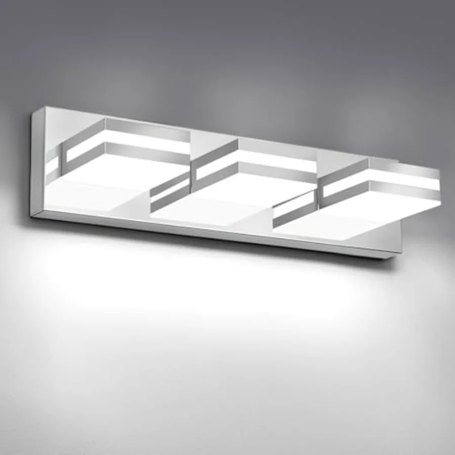 

LED Modern Bathroom s Fixtures,Dimmable, 360°Rotate,Acrylic Wall Lighting, Vanity s for Bathroom Over Mirror 000k 1In (No Assem