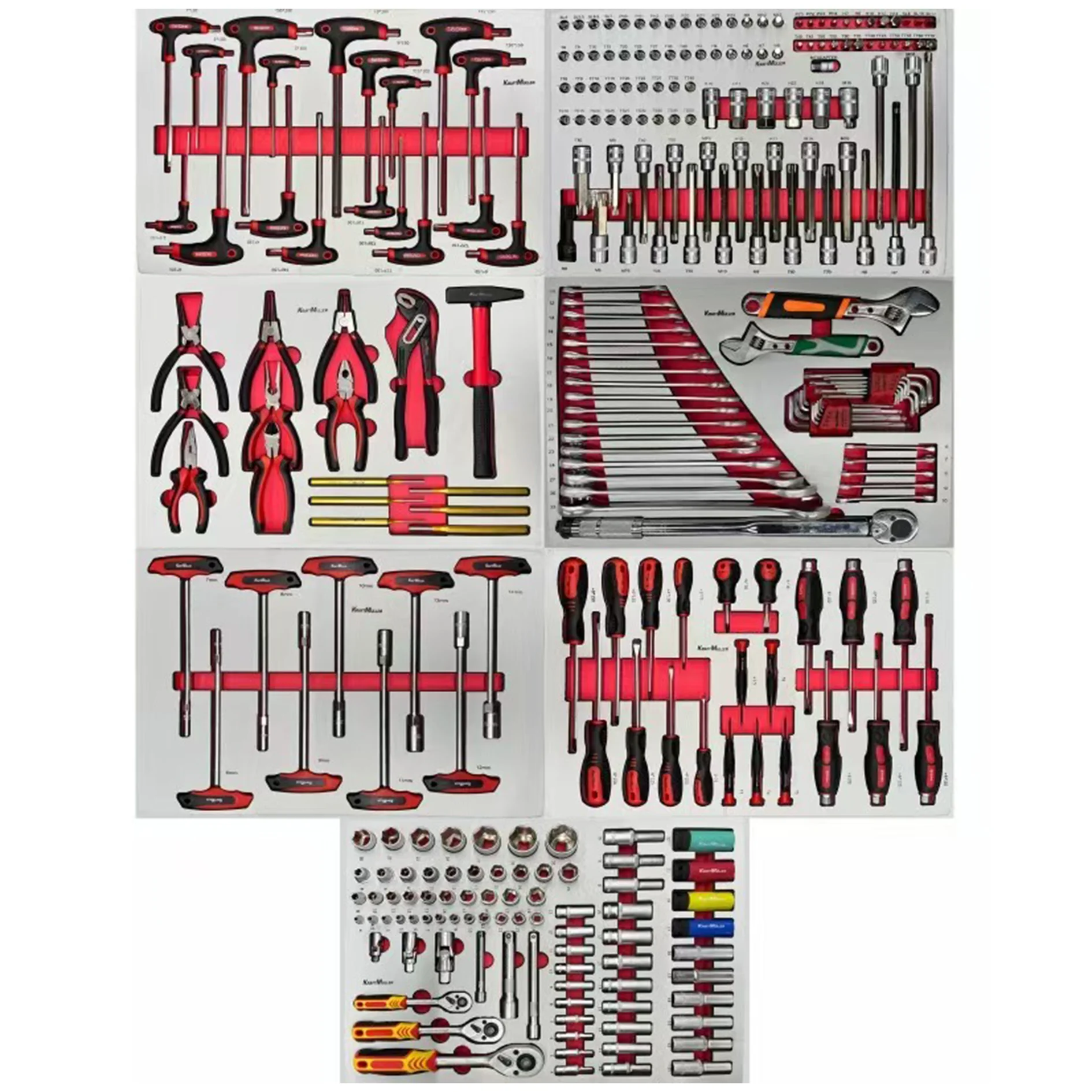 296 PCS Professional Mechanic Hand Tools Set High Quality New CRV Including Wrenches Sockets Pliers Iron juego de herramientas
