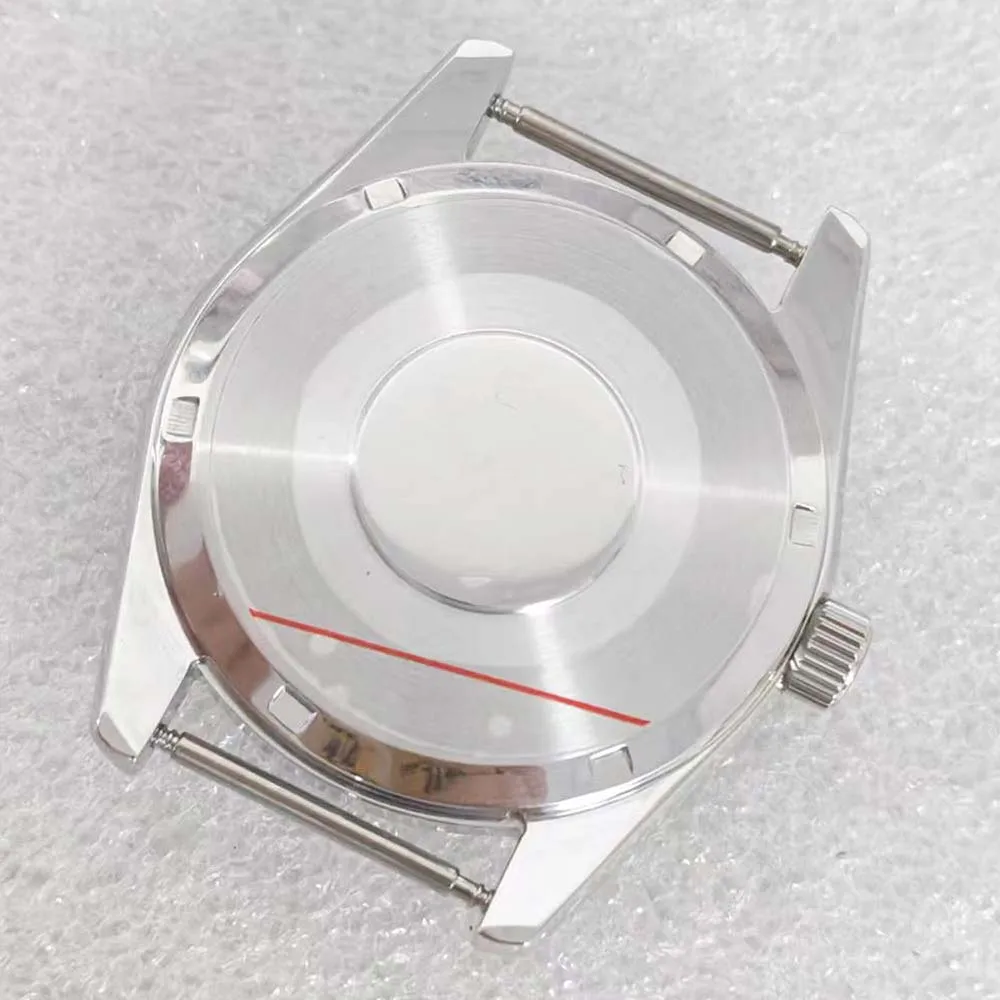 39mm Watch Case for VH31 Movement Mineral Glass Shell Fit 31mm Dial 316L Stainless Steel Case Repair Part
