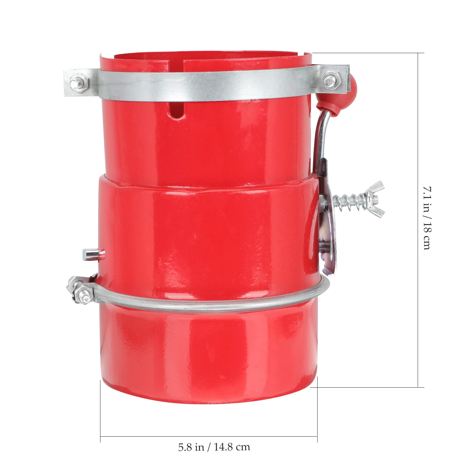 شرارة العادم 110 مم مشبك من الفولاذ الكربوني على صمام مقاوم للحريق سهل التركيب شرارة عادم السيارة للسيارة #5