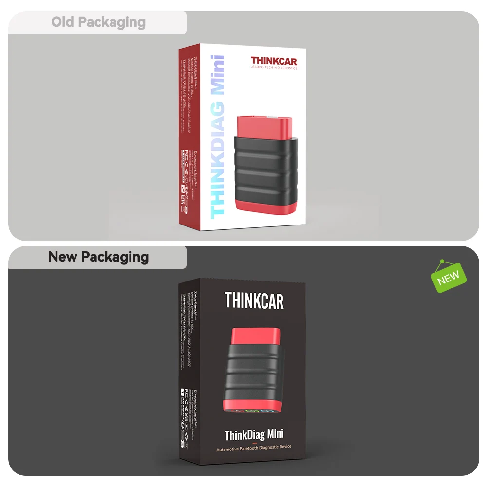 THINKCAR THINKDIAG MINI OBD2 Scanner Diagnostic Tool OE Full System Car Scanner for iOS Android Fault Code Reader Free Update