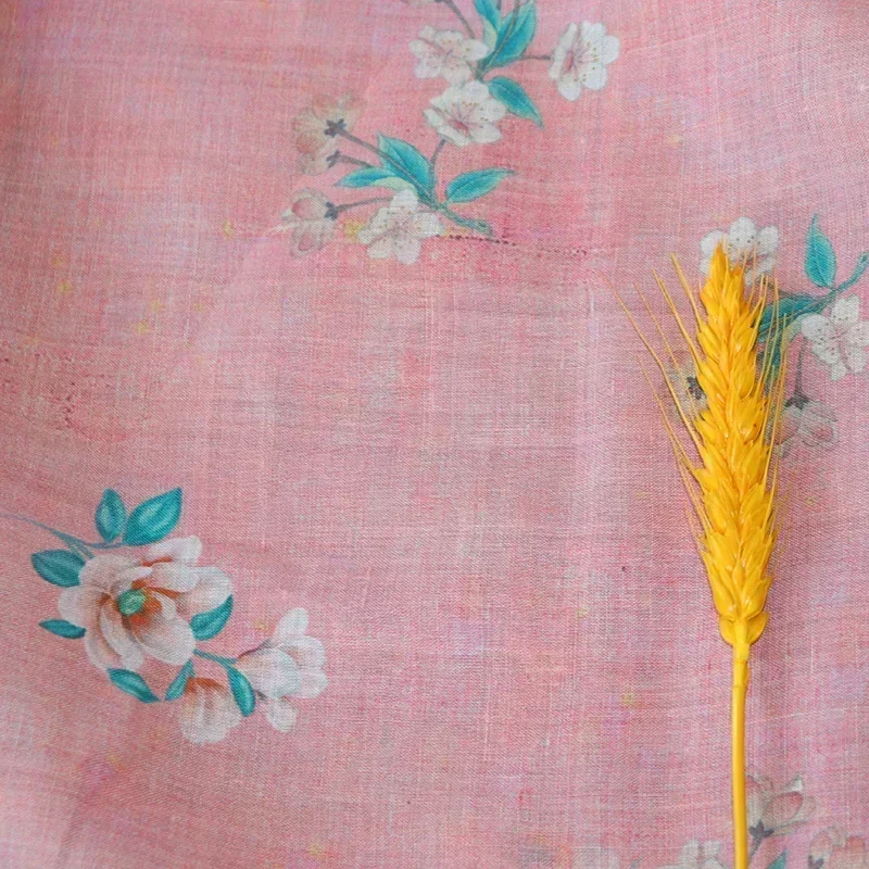 Hoge kwaliteit natuurlijke pure ramee linnen stof Stof voor vrouwen jurk Zomer Dunne DIY handgenaaide designer maxi jurk 2024 50 cm