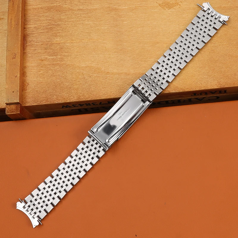 Watch Accessories Band 18mm/19mm/20mm Watch Strap For Omega Seamaster watchband Curved End Stainless Steel Bracelet