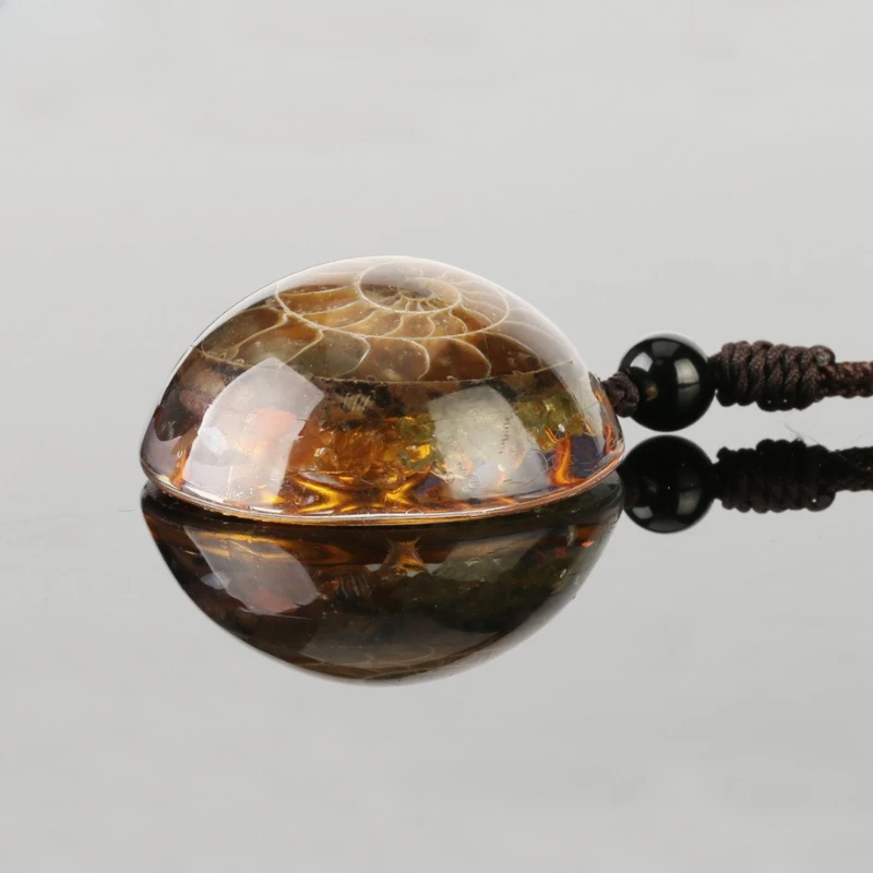 Natürliche Muschel Zirkon Geometrische Anhänger Männer Frauen Mode Personalisierte Halsketten Schmuck Strand Urlaub – Detail 2