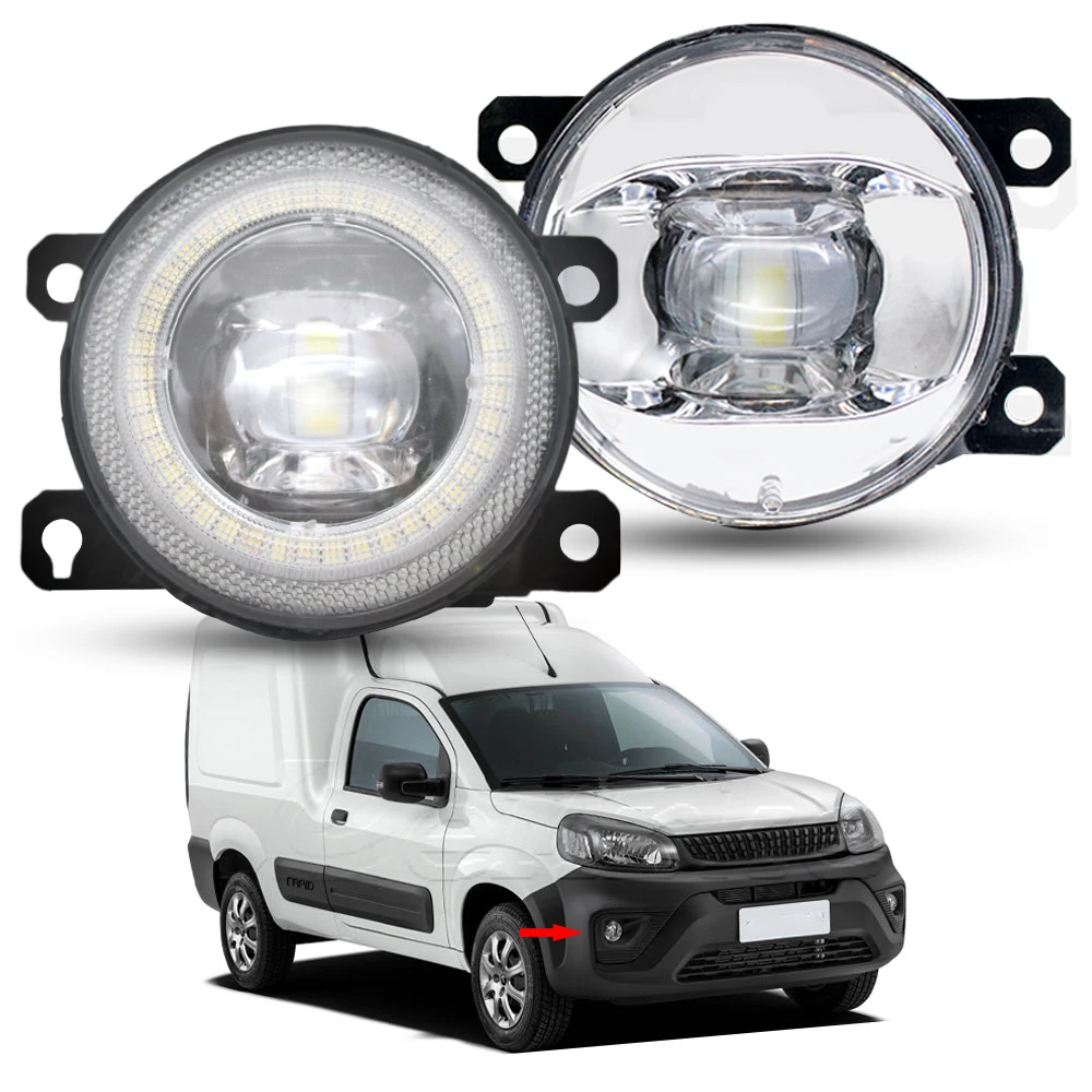 2PCs 30W LED Fog Lights DRL For Peugeot Partner Rapid / Fiat Fiorino Endurance / Ram ProMaster Rapid V700 2022 2023 2024 2025
