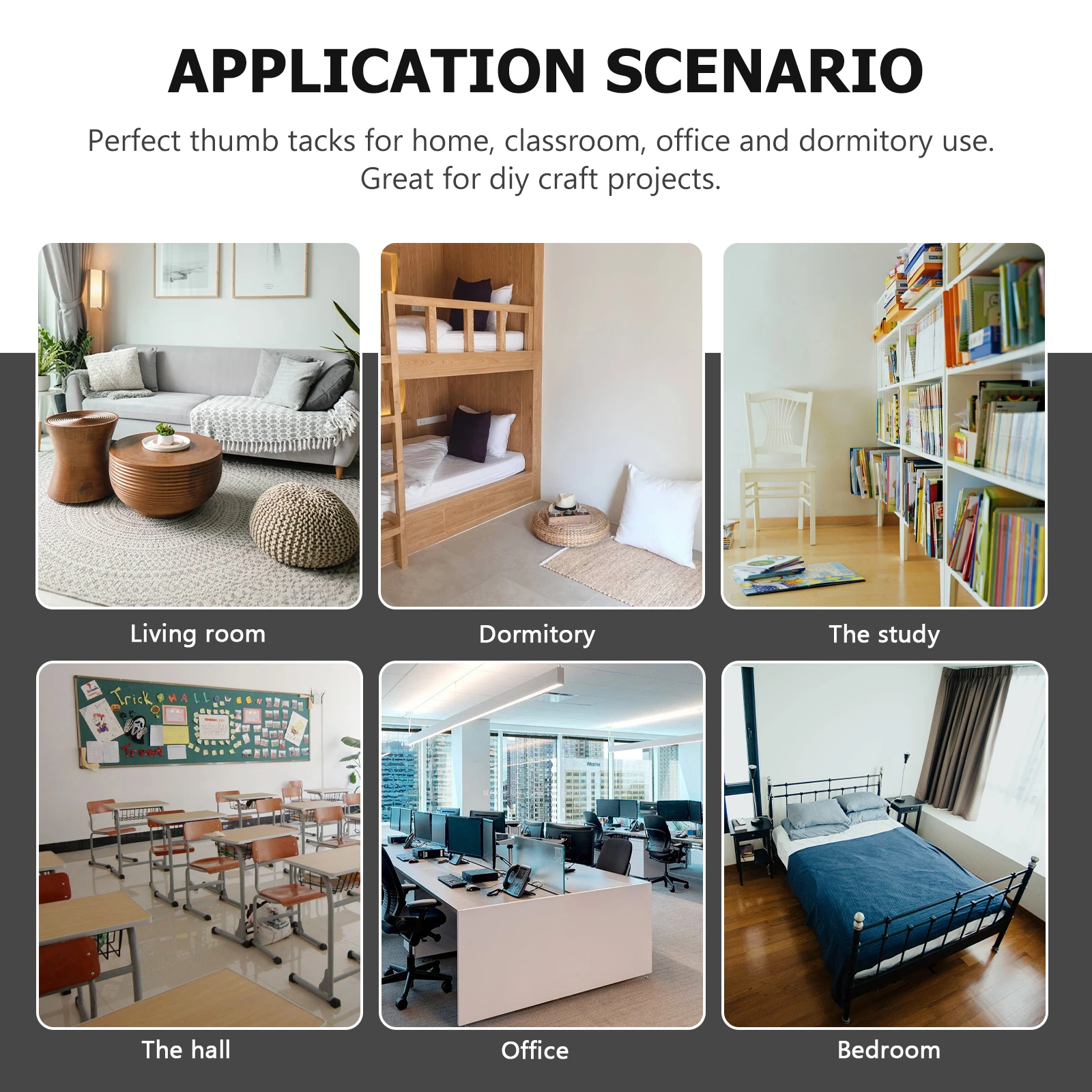 مسامير إبهام بلاستيكية شفافة 100 قطعة دبابيس ضغط للوحات الإعلانات لوحات الفلين مسامير بيضاء لوحة رسائل مزخرفة دبابيس والعتاد #2