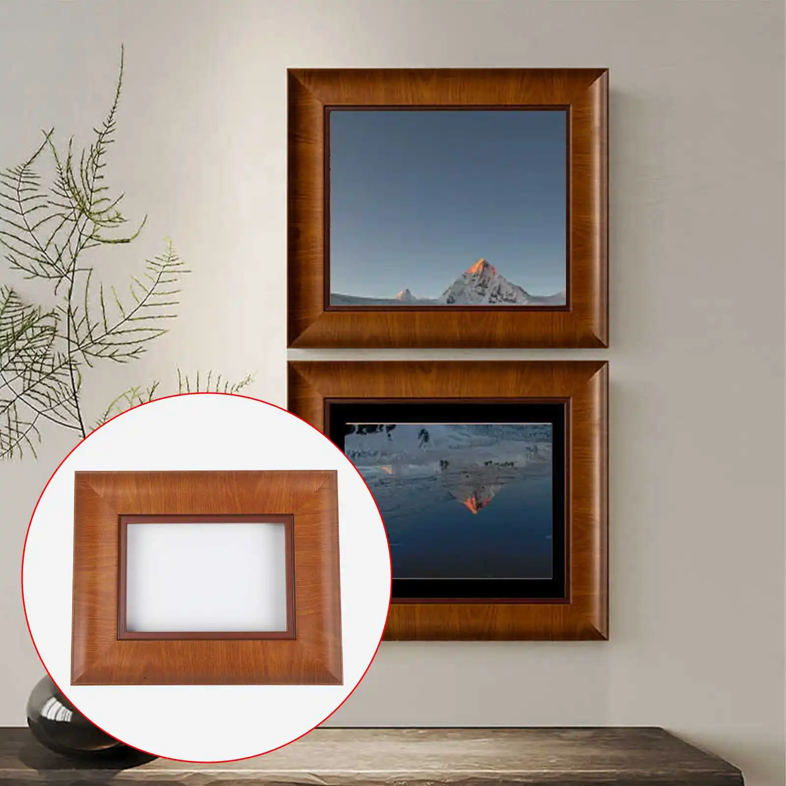 DIY Vintage Style Solid Wood Frame for Paintings Sketches Watercolors Photo Frame