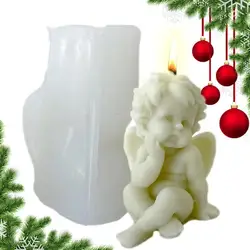 3D Angel Candle Mold Candle Making Mould Silicone Angel Mold oap Resin Candle Wax Molds Gifts Craft Home Decor Supplies