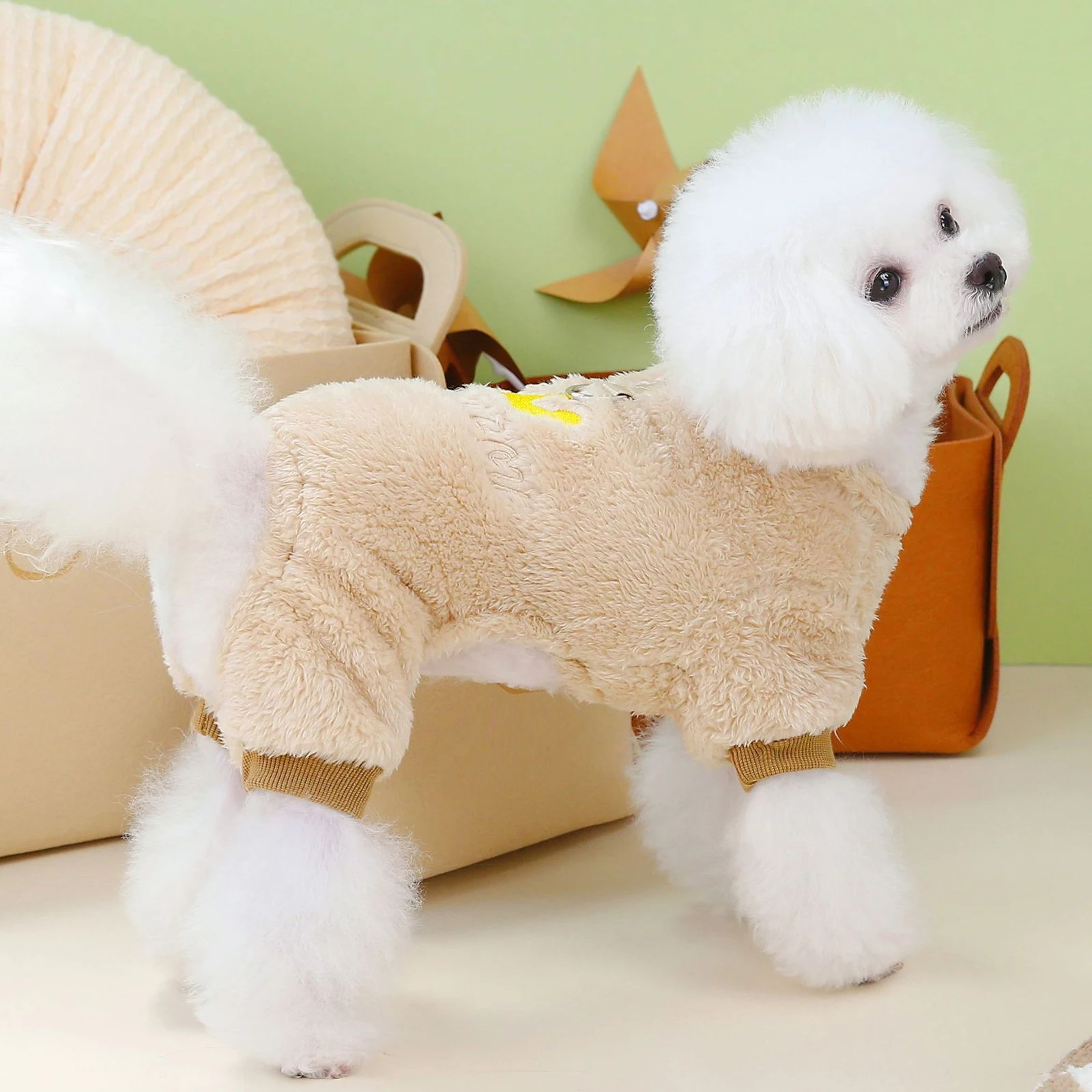 

Warm Crown Pattern Dog Coat For Small Dogs Winter Pet Clothing Thermal Puppy Costume Windproof Dog Apparel