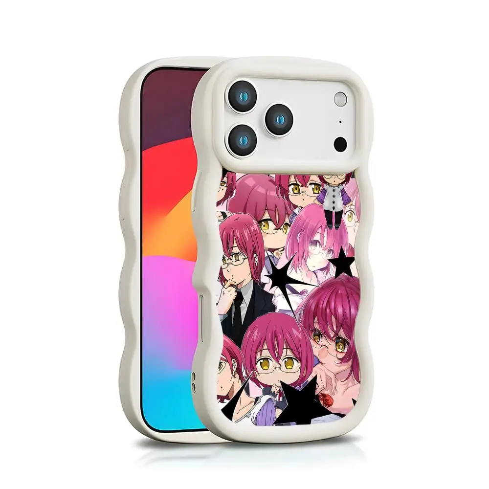 

Seven Deadly Sins Gowther Phone Case for iPhone 17 16 15 14 13 12 11 Air Pro Max Plus White Soft TPU Wavy Edge Cover