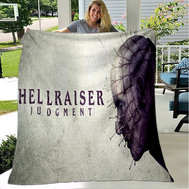 Hellraiser Blanket Lightweight Warm Horror Throw Blanket Soft Movie Blankets for Bedroom Kids Children