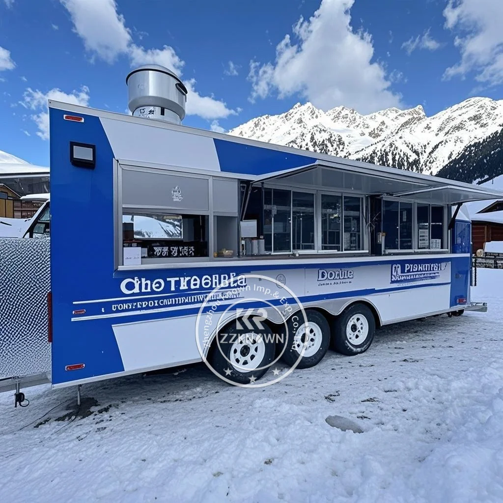 

2025 Mobile Juice Bar Coffee Ice Cream Food Truck Custom BBQ Pizza Hot Dog Fast Food Catering Trailer