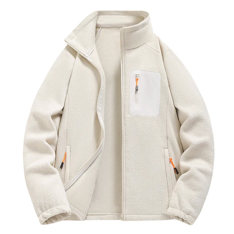 

New Polar Fleece Men's and Women's Autumn and Winter New Windproof, Fleece, Thickened and Warm Outdoor Jacket with Inner Lining