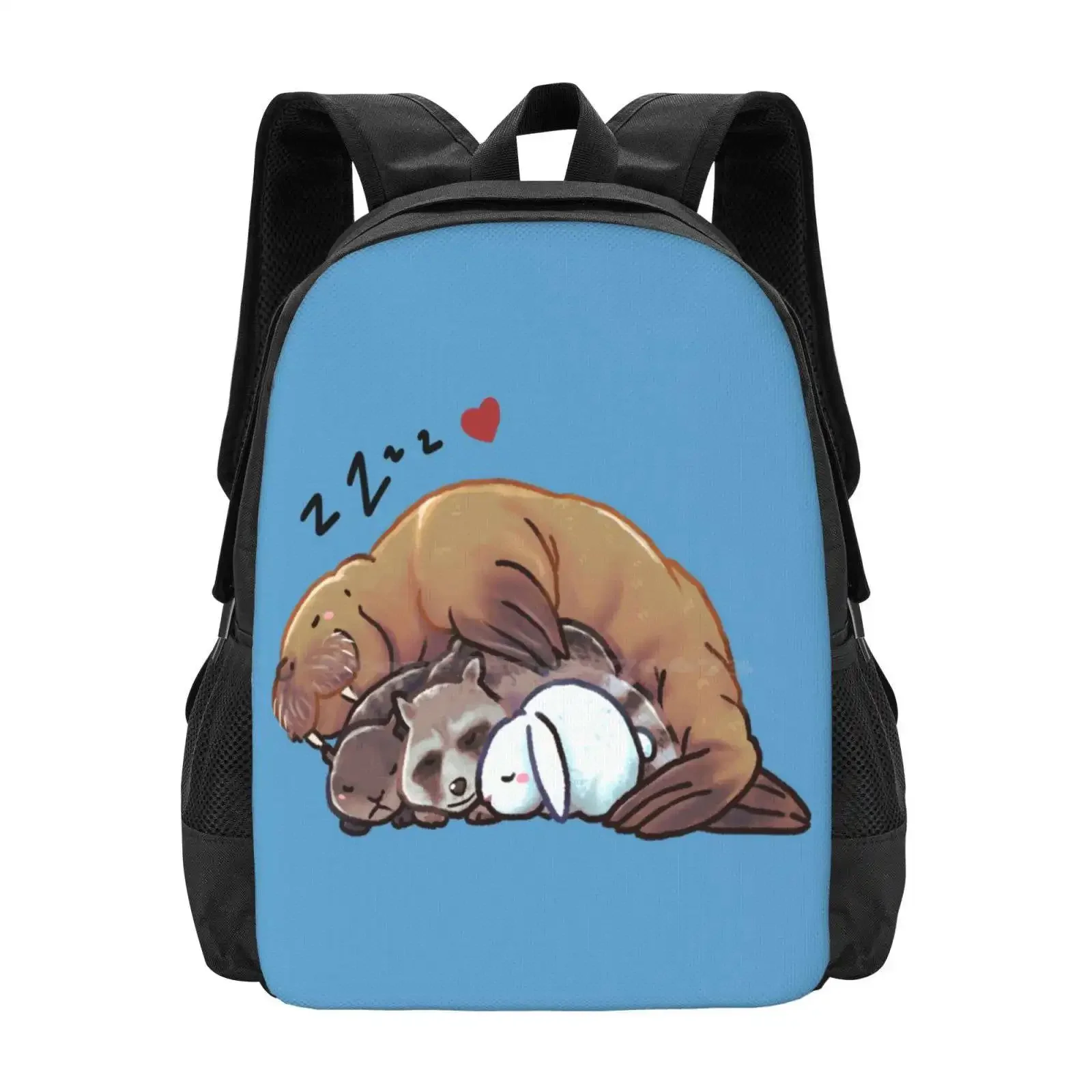 

Rocket Teefs Lylla Floor Sleeping Cuddling Animals Gotg Hot Sale Schoolbag Backpack Fashion Bags Sleeping Raccoon Sleeping