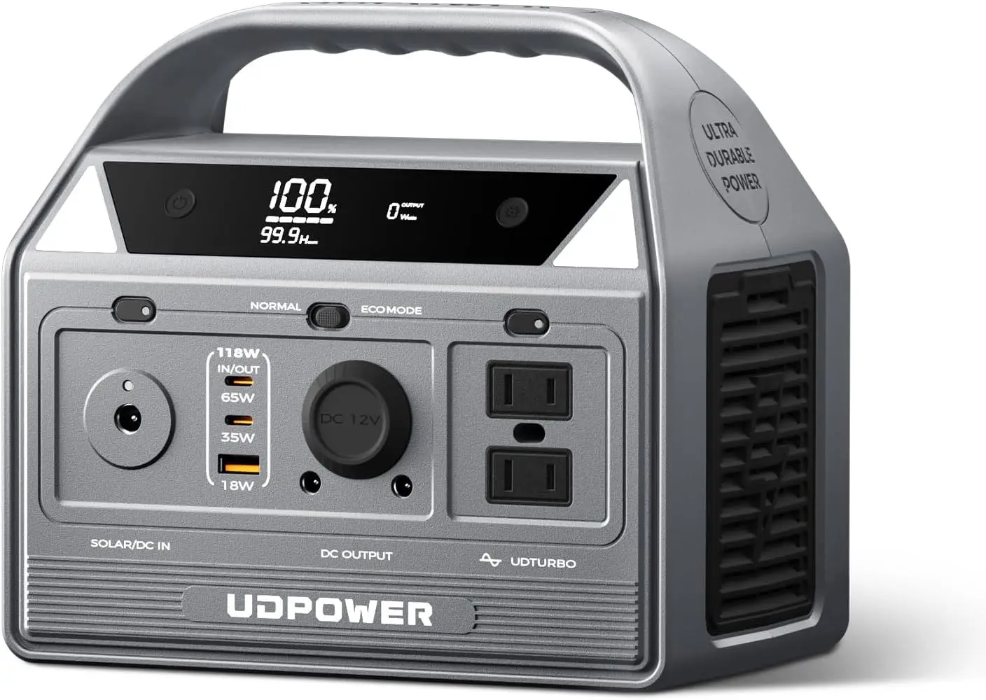 

256Wh Portable Power Station 400W (800W Surge) Pure Sine Wave AC + USB-C PD3.0 Solar Generator for Camping, Emergencies, CPAP