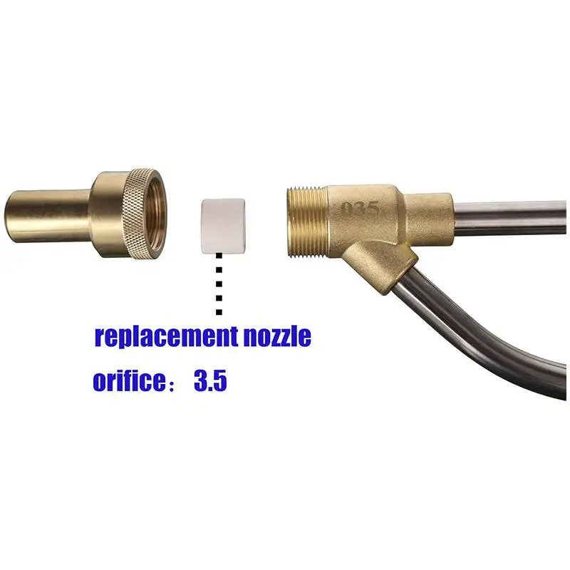 Replacement Nozzle 2 Pairs For Graffiti Paint High Pressure Sand Water Wet White Blasting Equipment Sandblasting
