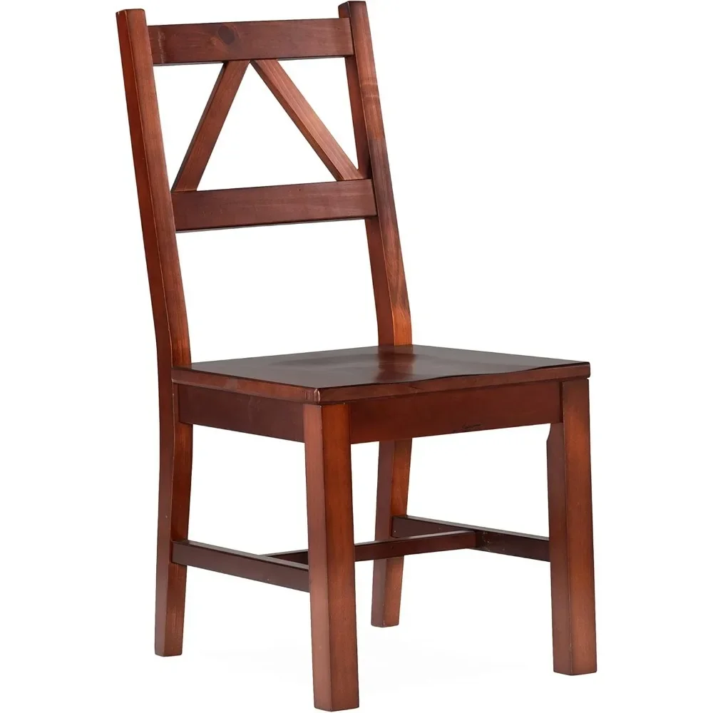 

Home Decor Titian Chair, Antique Tobacco, 17.32" W x 21.54" D x 37.56" H, Materials: Engineered Wood and Pine