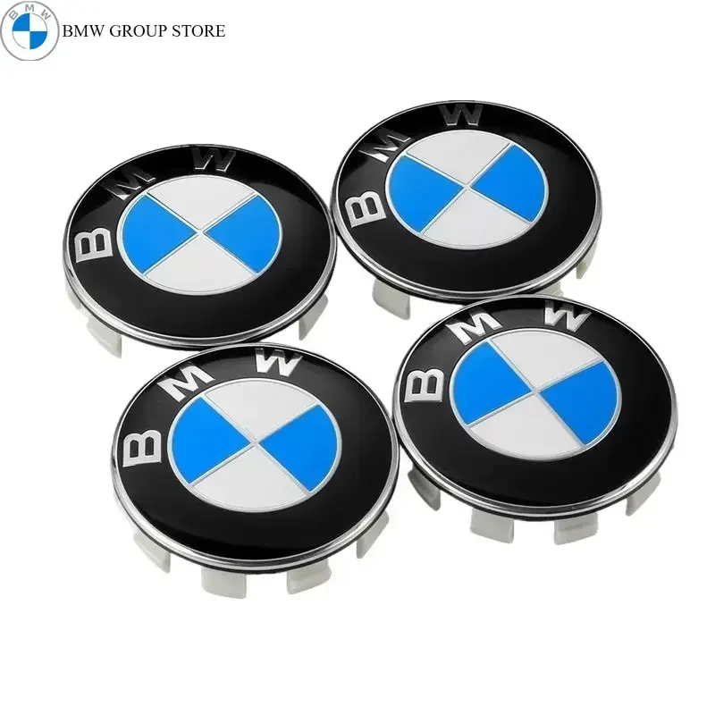 BMW GROUP 4Pcs/Set 68MM Car Wheel Center Hup Caps For BMW M MP E36 E39 E46 E60 E90 E90 F01 F10 F30 G01 G20 G21 G30 G11 F15 X5 X3