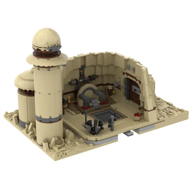 Bloques de construcción Moc de Star Movie, modelo de palacio del desierto de lujo, ladrillos de tecnología, ensamblaje de bricolaje, juguete de construcción, regalo de vacaciones