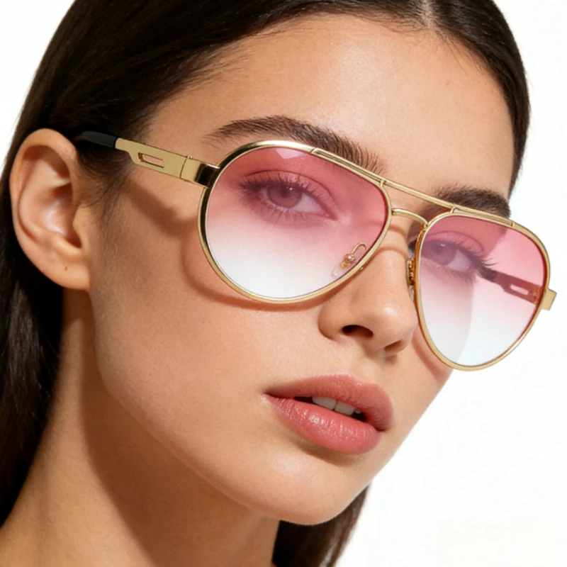 

Oversized Punk Sunglasses Women Summer Traveling Goggles Shield Lens Designer Big Shades Female Fashion Outdoor Hiking Glasses