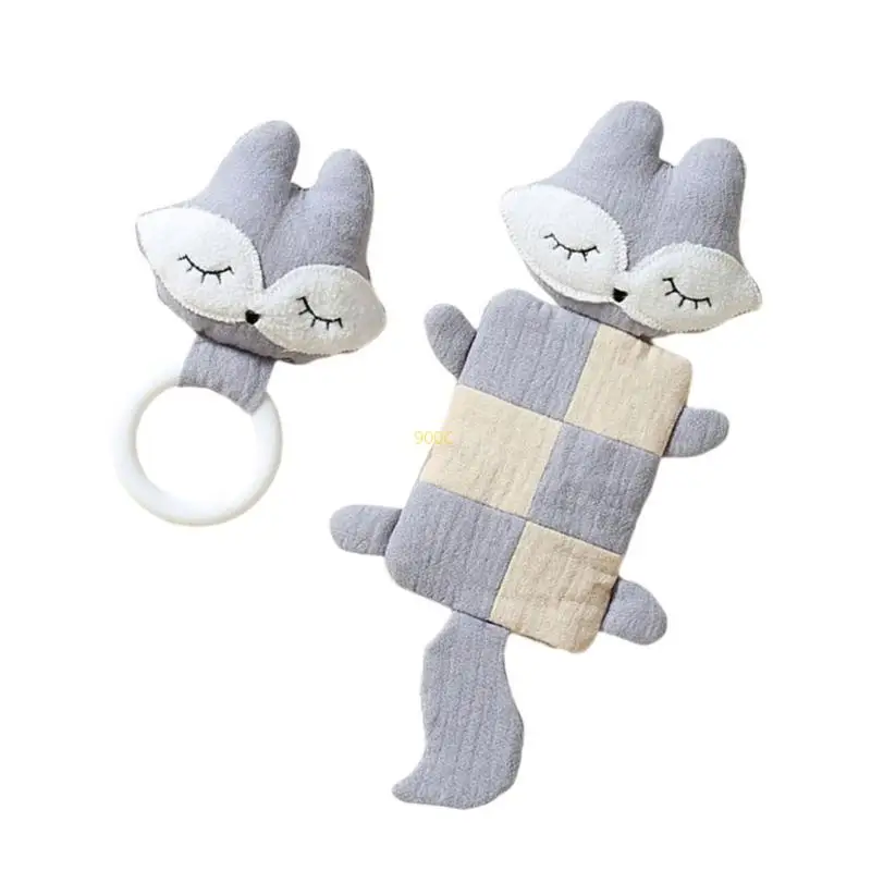 

Baby Favorite Sleep Companion Set Lovely Soother Cotton Soothing Towel Newborns Teething Toy and Teething Aid