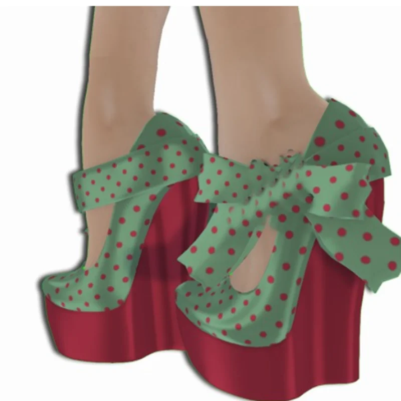 

Dot Pattern Bow Knot Platform Pumps Wedge Heel Sexy Fashion Cool Summer Casual Big Size Woman Shoes Zapatillas Mujer