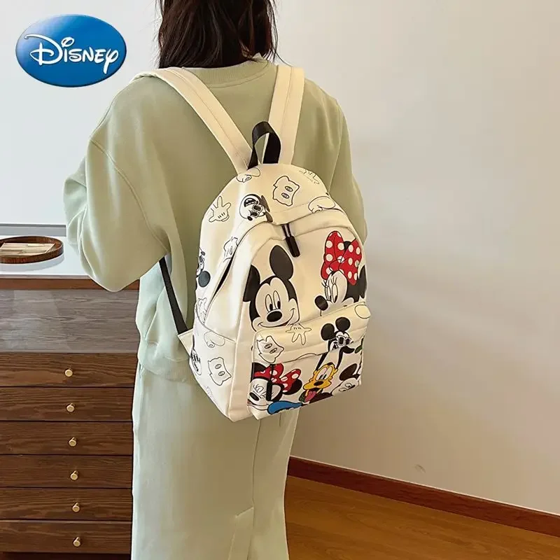 Disney Cartoon Mickey Mouse New Kids Backpack Mini Minnie Schoolbag Girls and Boys Cute Shoulder Bag Cute  Vacation  Daily