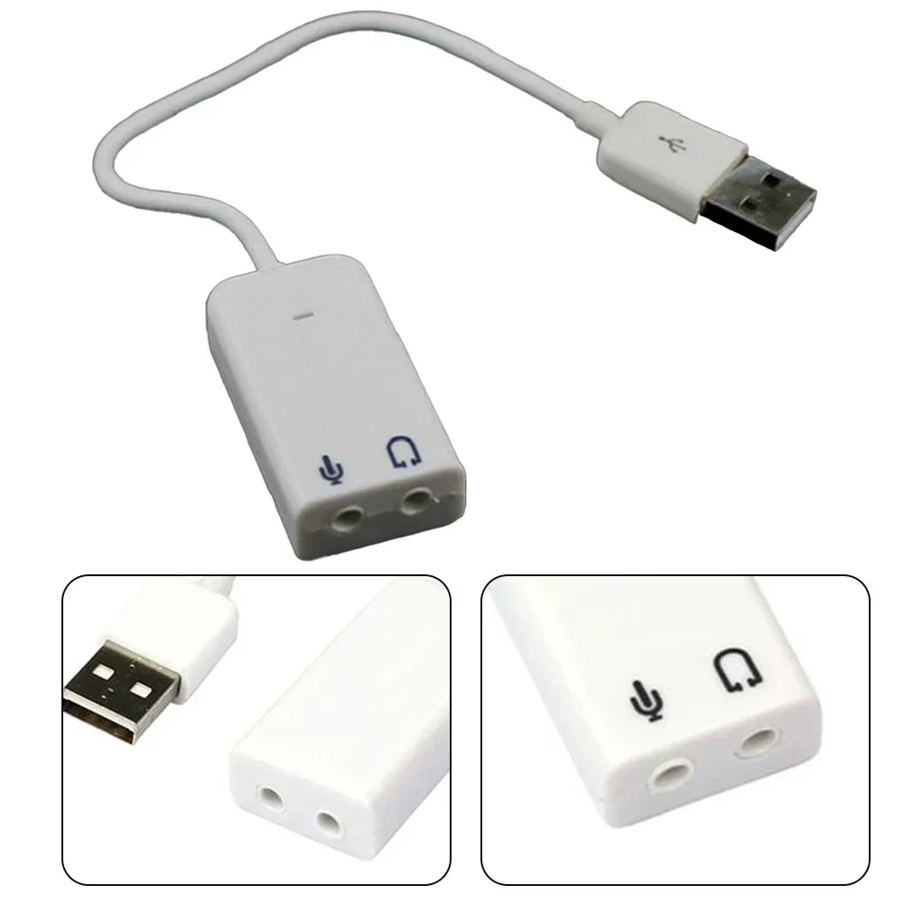 Convenient To Use Practical To Use Replacement Brand New Sound Card Adapter 1 Pcs 7.1 Channel Microphone Accessories