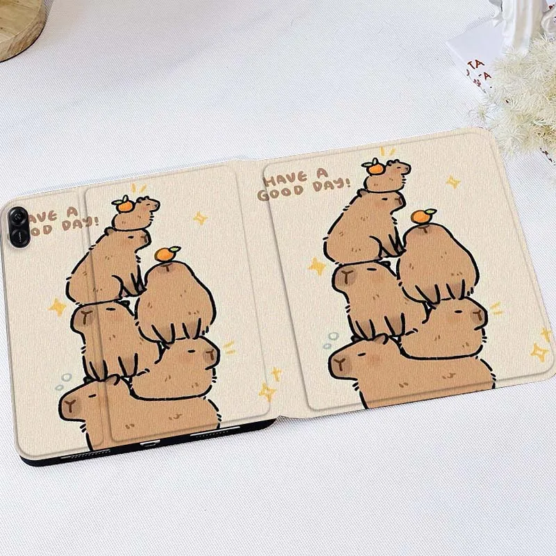

Anime Capibala Design For Huawei MatePad M5 T5 SE 11 Pro Honor Tab 5 V7 V8 X9 GT 10.1 10.8 Inch Tablet Case Cover