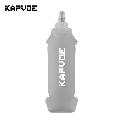 Imagen 1 del producto Botella de Agua Flexible Kapvoe, Plegable, de TPU, Libre de BPA, Botella de Agua Portátil para Deportes al Aire Libre, Senderismo, Campamento, Correr