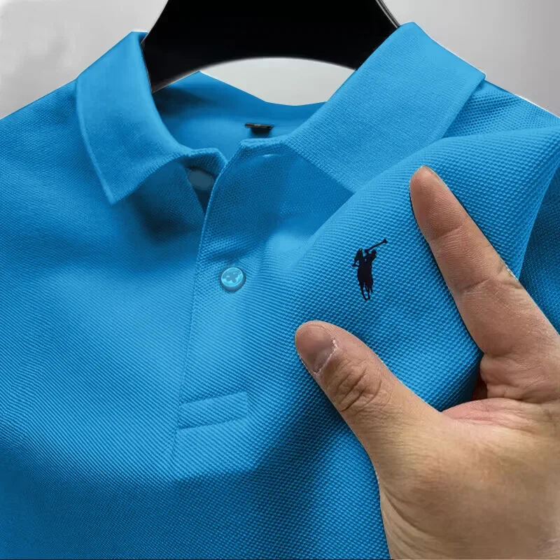 2026 Herren Sommer High-End Bedrucktes Golf-Kragen-T-Shirt Einfarbig Atmungsaktiv Büro und Freizeit Hochwertige Herrenbekleidung S-4XL – Detail 9