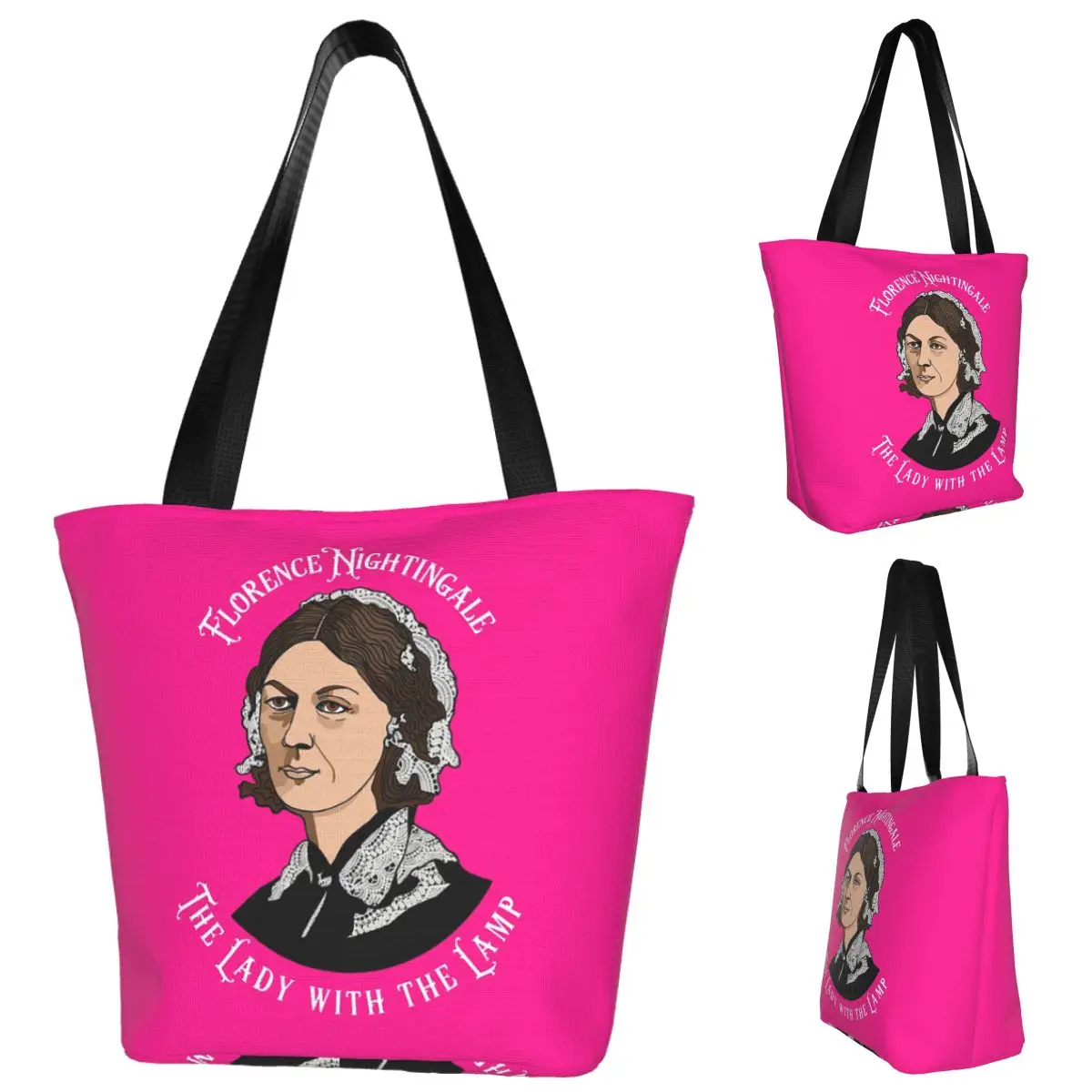 florence-nightingale-grafico-de-torta-de-enfermagem-pioneiro-sacola-de-compras-lona-grande-capacidade-sacos-de-ombro-shopper-bolsa-de-mercearia