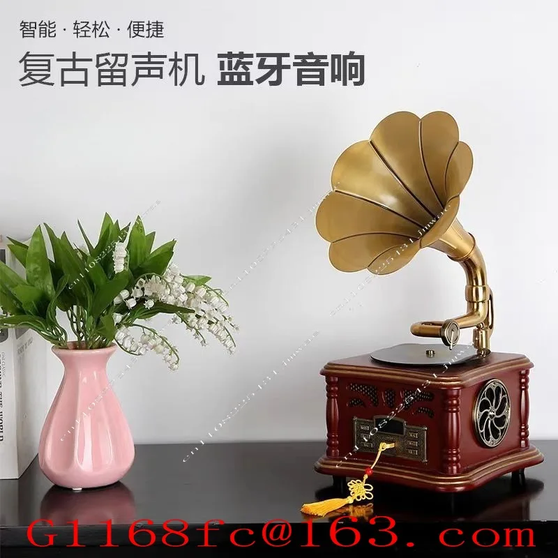 Retro Phonograph Living Room European Decoration Mini Bluetooth Speaker