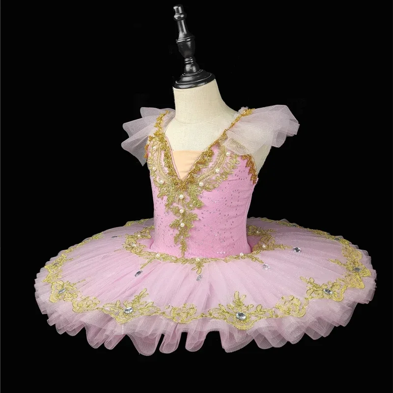 

Professional Ballet Tutu Girls Blue Pink Platter Pancake Tutu Ballerina Party Dress Adult Women Child Kids Ballet Dance Costume
