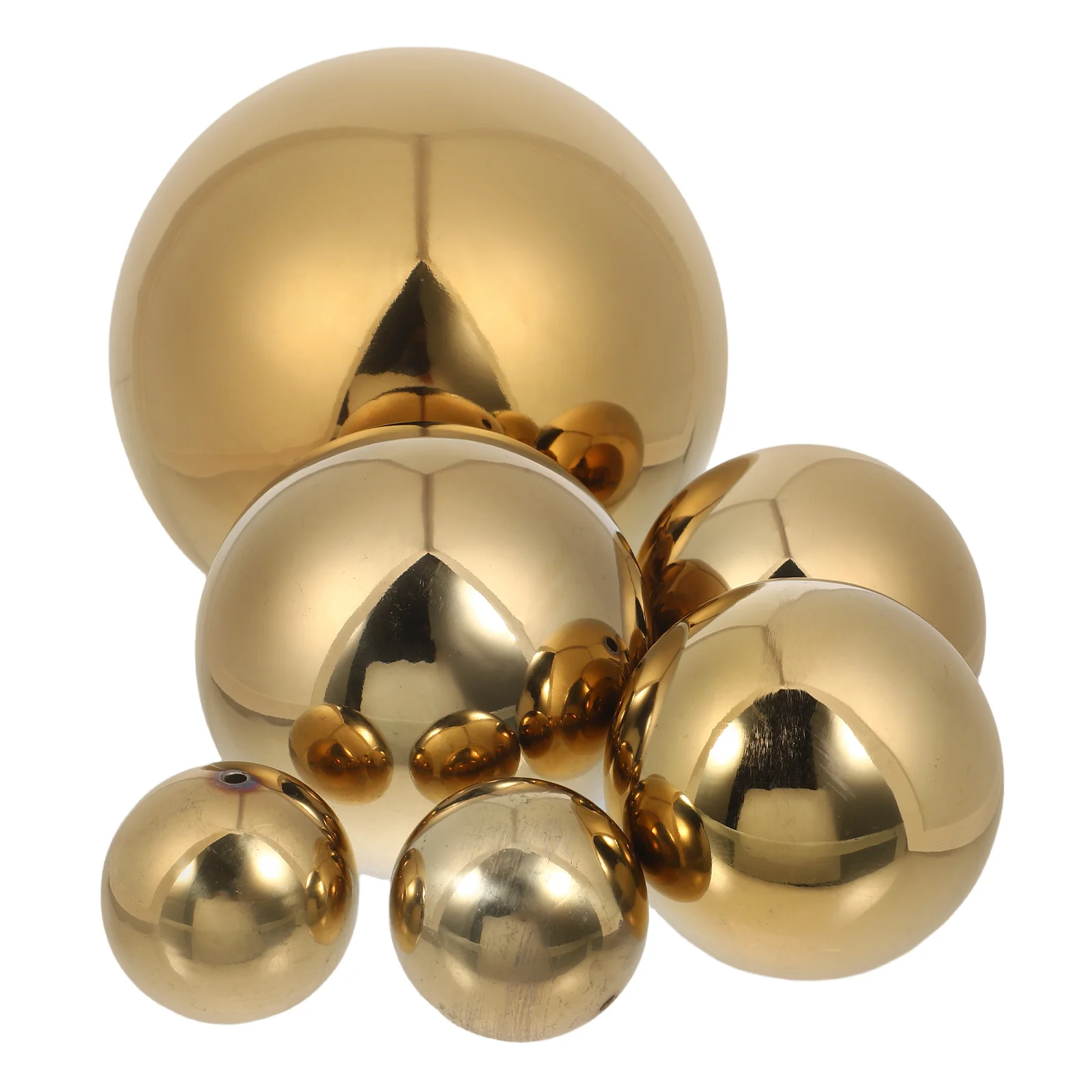 

6Pcs Stainless Steel Gazing Ball - Mirror Polished Garden Sphere - Lightweight Hollow Decorative Orb for Outdoor Landscaping and