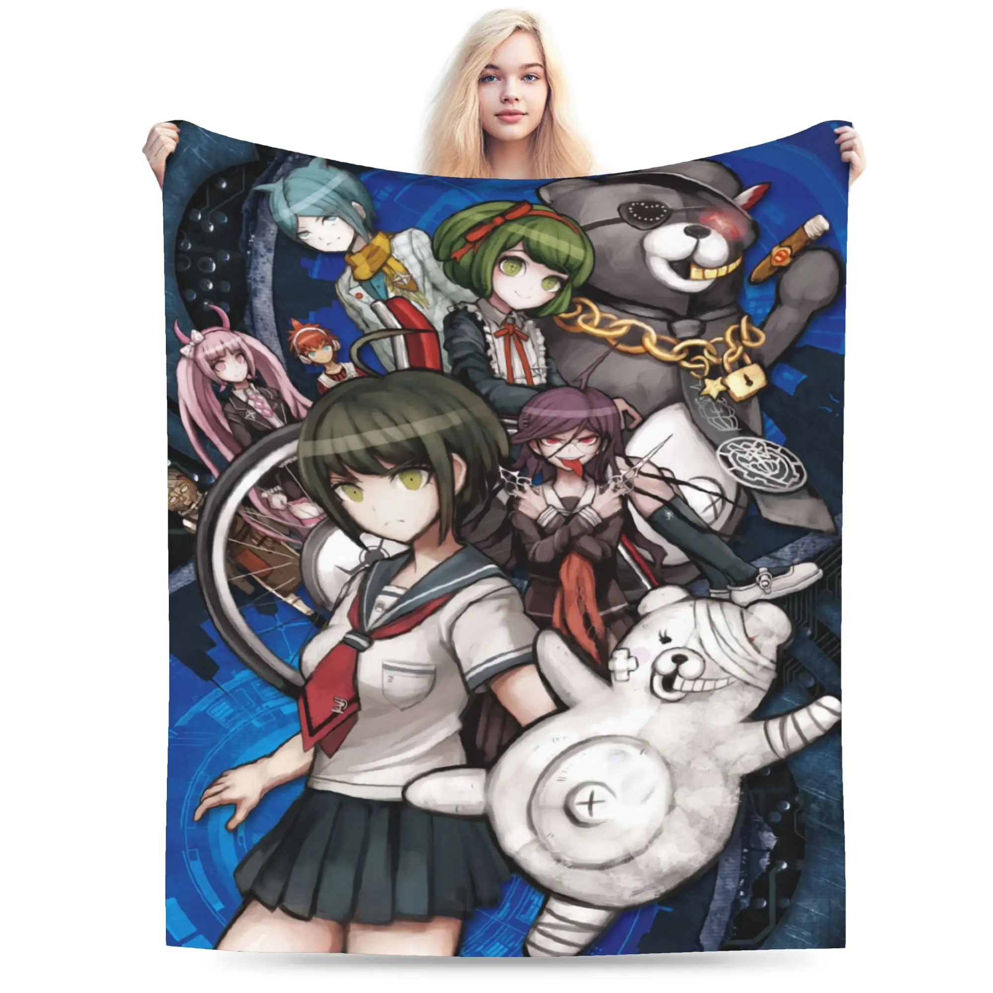 Danganronpa Blanket Quality Super Warm Nagito Komaeda The Ultimate Bedding Throws Winter Boy Girl Couch Chair Funny Bedspread