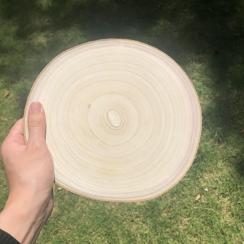 12inch Large Size Wooden Slices Country Wedding Decoration Crafts Rustic Home Decor Wood Ornaments DIY Nature Wooden Chips
