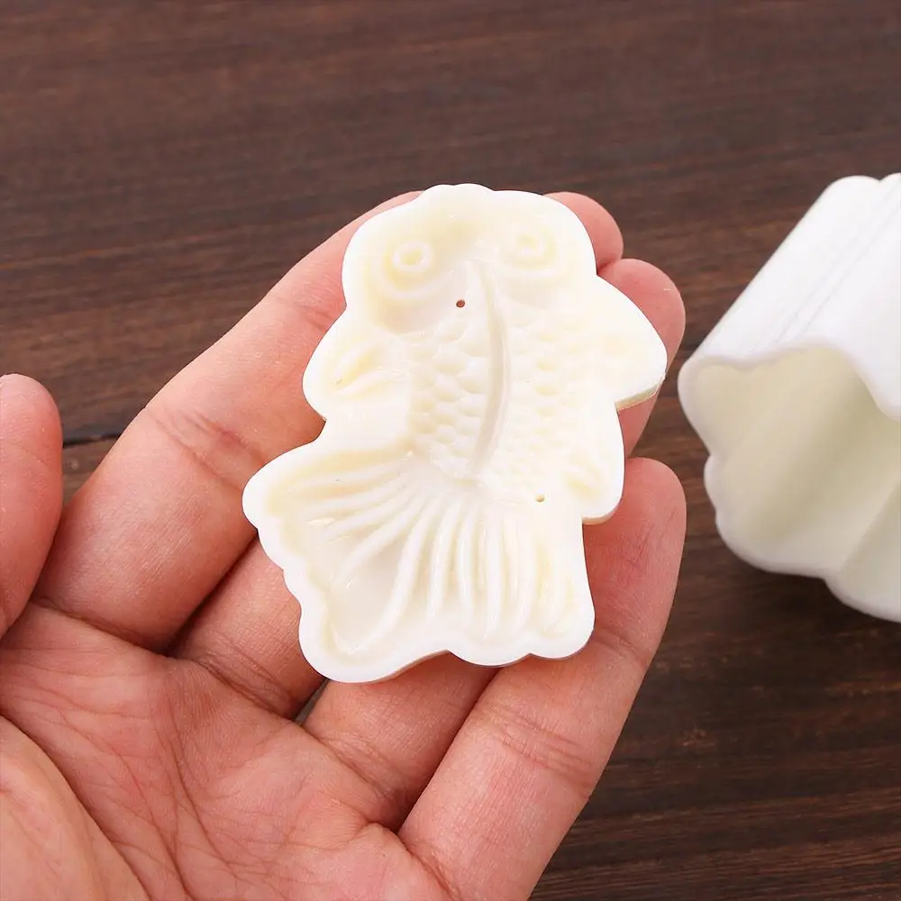 1 סט 3 סט עיצוב דגים פסטיבל קישוט עוגה יצירתי ירח דבש יצירתי moncake עובש עוגיות חוטבים makeware