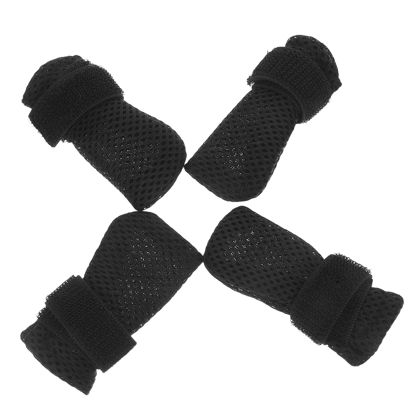 4 Botas para Gatos y Perros Pequeños, Cubre Patas Suaves, Cálidas y Cómodas para Bañar, Recortar Uñas y Manipular