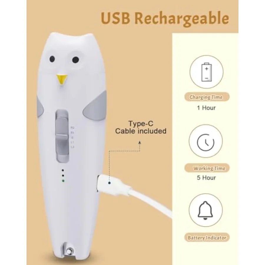 Set tagliaunghie elettrico ricaricabile 26 in 1 con luce automatica per neonati e bambini piccoli Kit sicuro per l'assistenza sanitaria e la cura del bambino