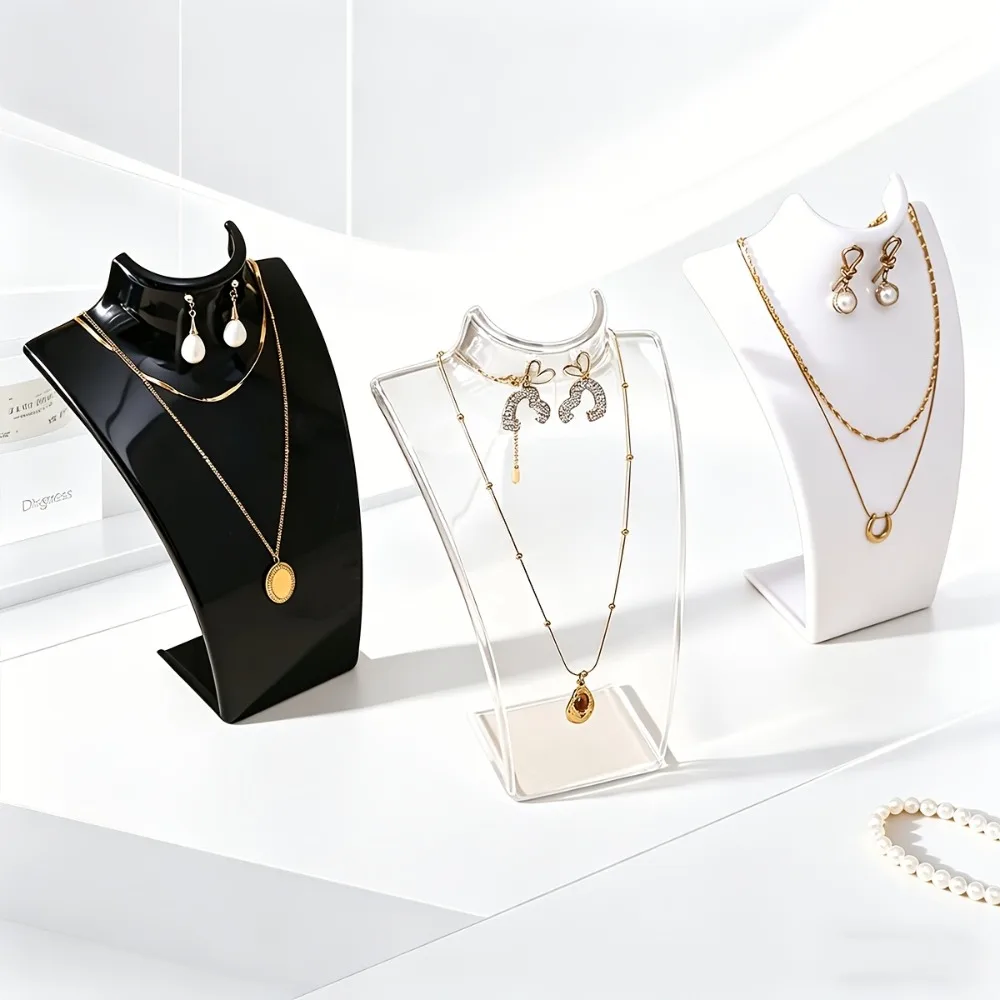 

1pc Necklace and Earring Display Stand, Jewelry Rack, Light Luxury Jewelry Display Prop, All-in-One Display Stand for Necklaces