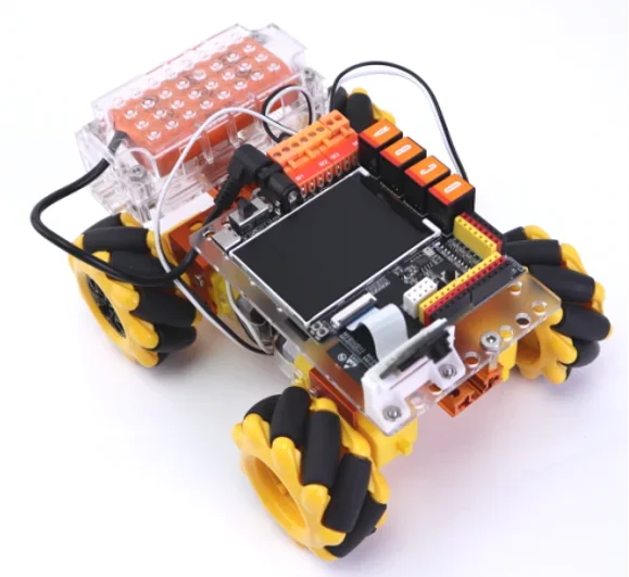 

AI K210 4WD Mecanum wheel Smart STEAM programmable robot educational car development boards and kits with 2.4 inch TFT Display