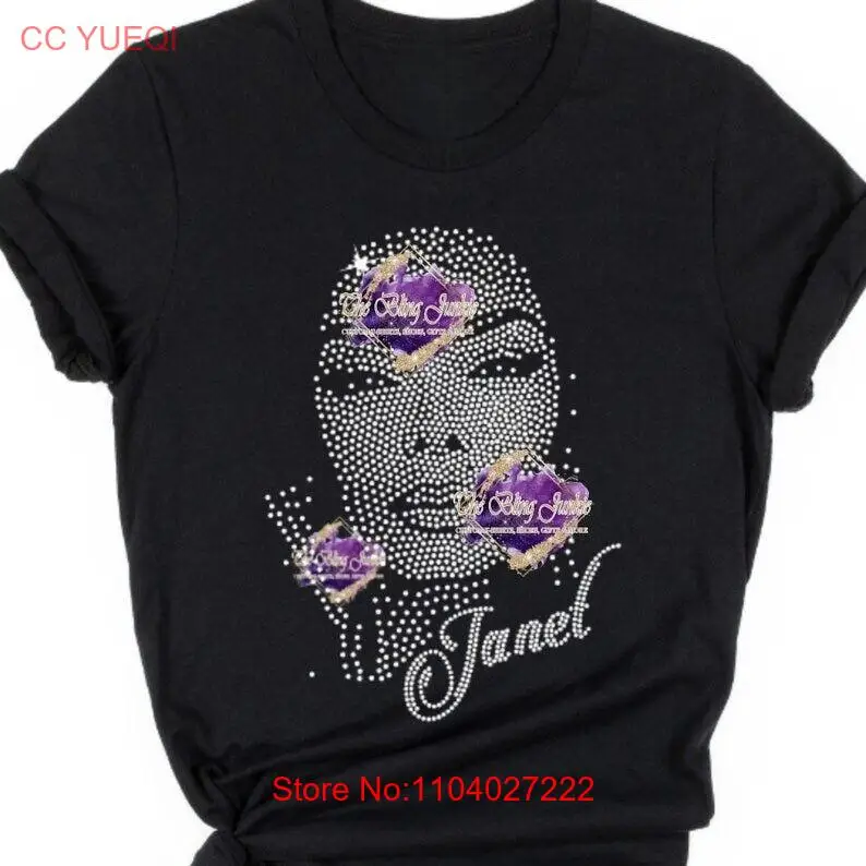 Janet Jackson Inspired Bling T-shirt, Janet Jackson T-shirt, Janet Jackson Rhine