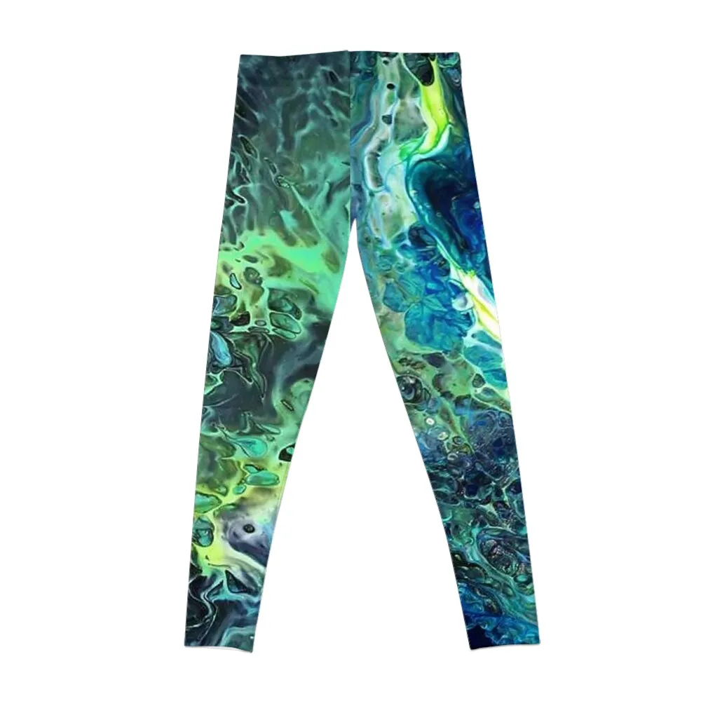 Arcane - Fluid Art/Acrylic Pour Leggings fitness set gym Sportswear woman gym Womens Leggings